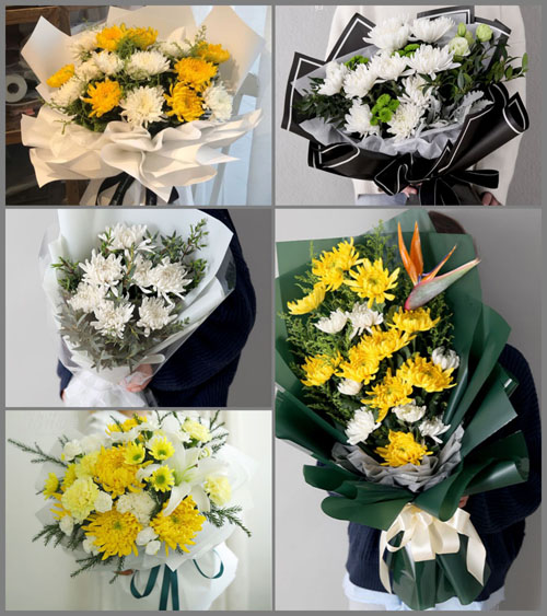江苏泰州姜堰区蒋垛镇孟莲村白事花束代送